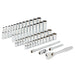 Milwaukee 4932464944 1/4" Drive 50-piece Ratchet + Socket Set SAE + Metric - westbasedirect.com