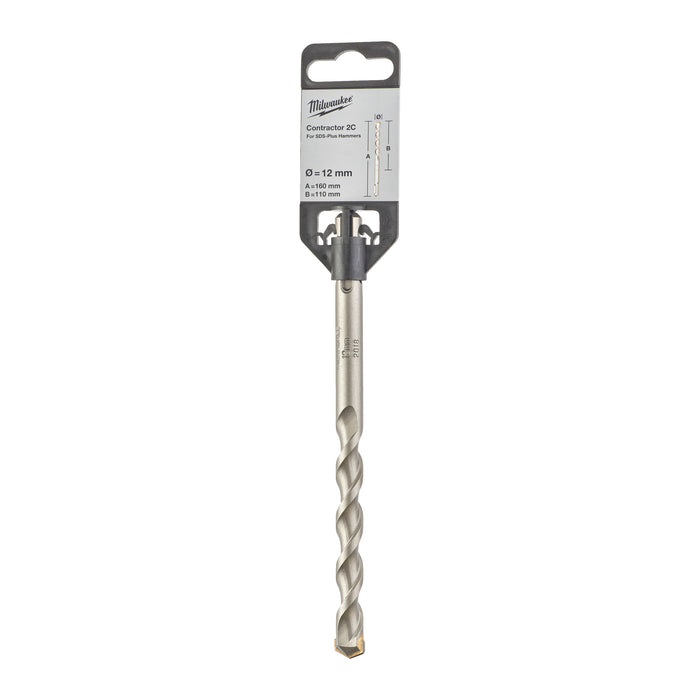 Milwaukee 4932471236 SDS-Plus Contractor Bit 12x160mm - westbasedirect.com