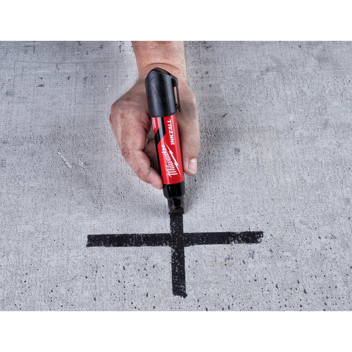 Milwaukee 4932471559 INKZALL Black XL Chisel Tip Marker Pen