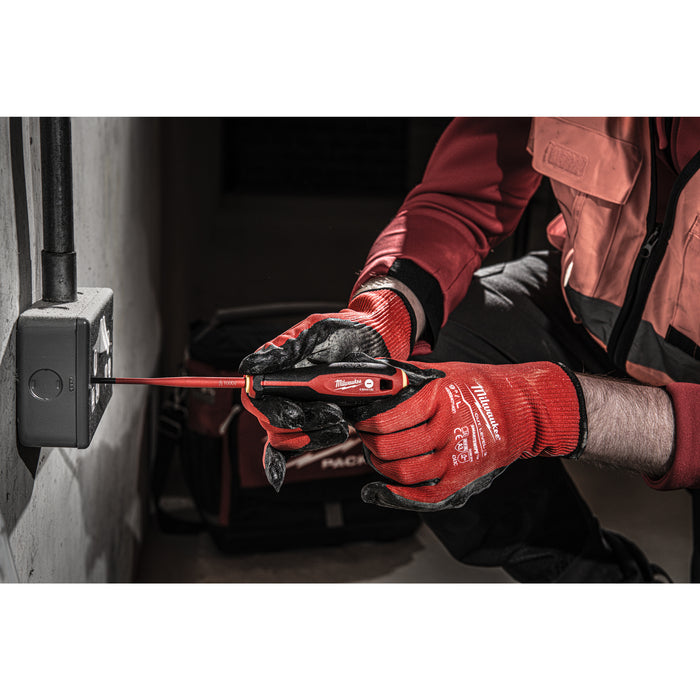 Milwaukee 4932478715 Tri-Lobe VDE Screwdriver Slotted 0.8x4x100mm - westbasedirect.com