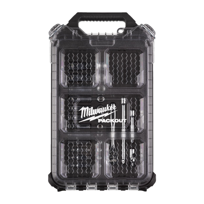 Milwaukee 4932478812 1/4" Metric 28-piece Ratchet & Socket PACKOUT Set - westbasedirect.com