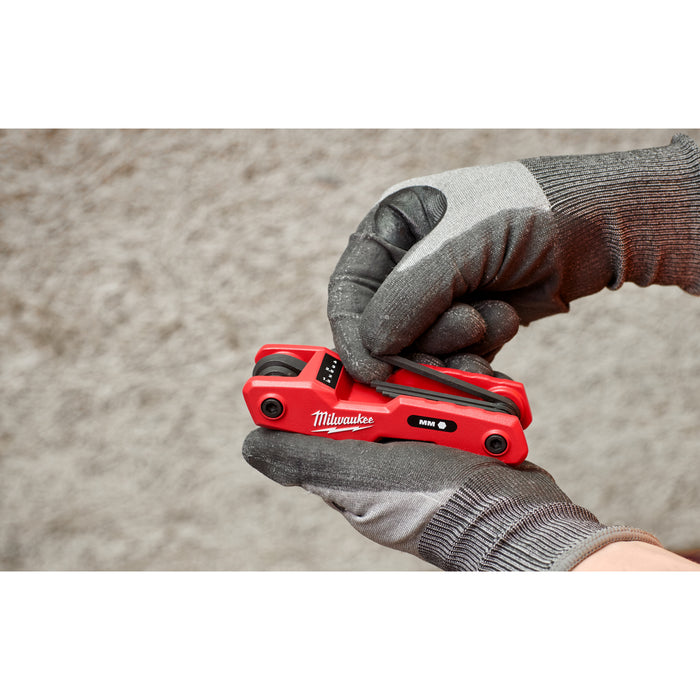 Milwaukee 4932480978 Metric Folding Hex Key Set - 8 Piece - westbasedirect.com