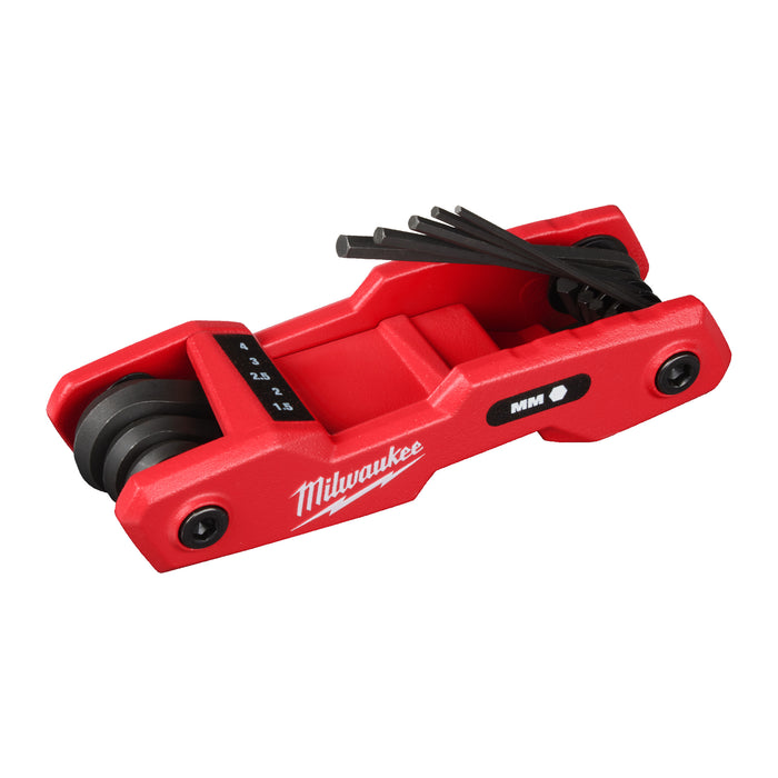 Milwaukee 4932480978 Metric Folding Hex Key Set - 8 Piece - westbasedirect.com