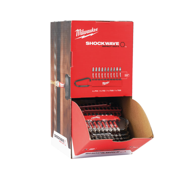 Milwaukee 4932492939 SHOCKWAVE Impact Duty Screwdriver Bit Carabiner Set 2 - 10 Piece - westbasedirect.com