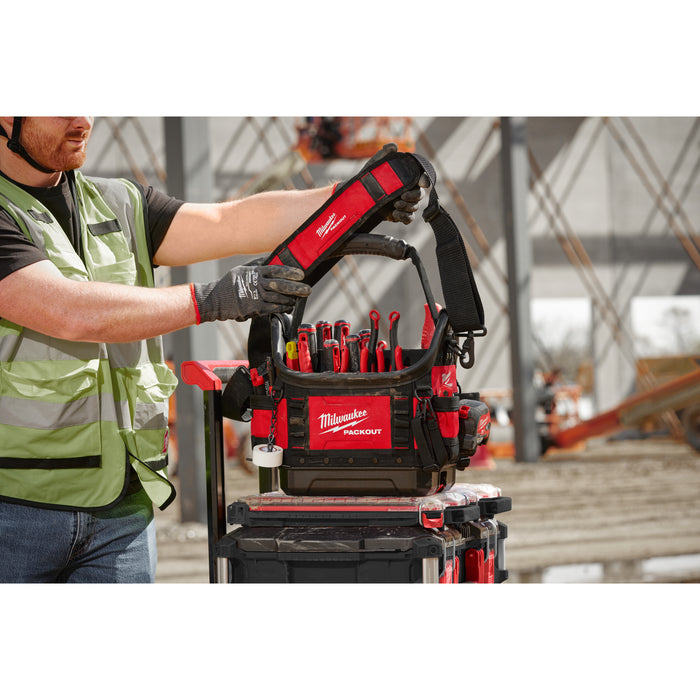 Milwaukee 4932493622 PACKOUT 25cm Pro Tote Tool Bag - westbasedirect.com