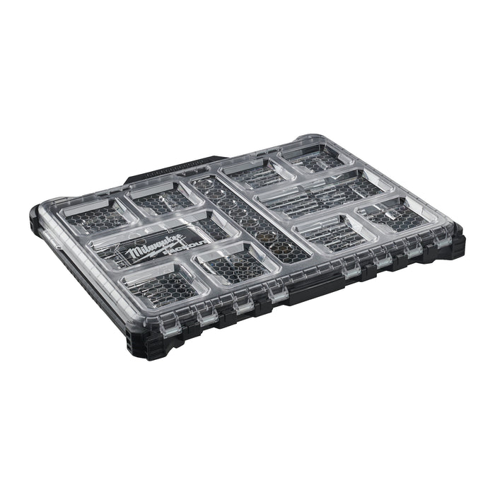 Milwaukee 4932493661 PACKOUT 1/4" & 1/2" Drive Ratchet & Socket Set - 63 Piece