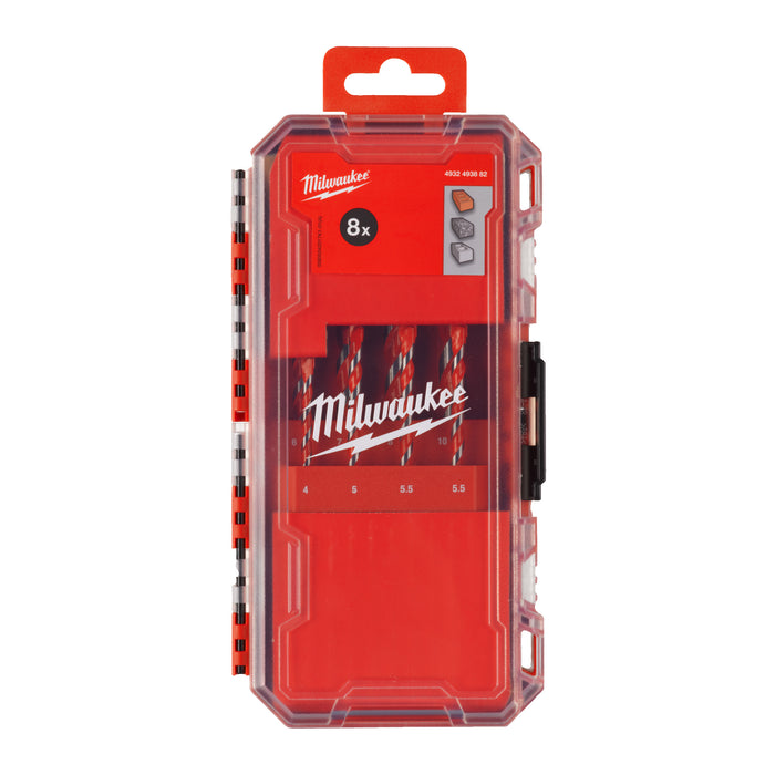 Milwaukee 4932493882 Premium Hammer Drill Set - 8 Piece - westbasedirect.com