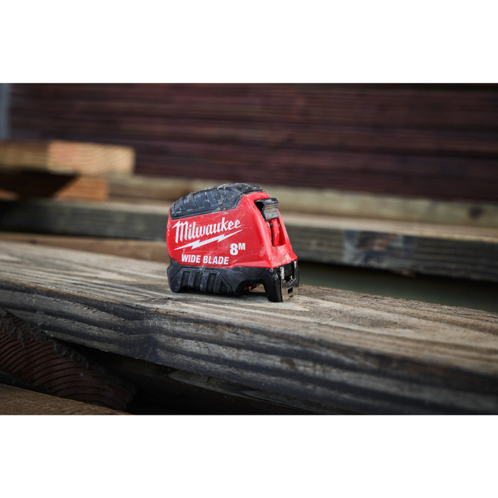 Milwaukee 4932499205 Wide Blade (Gen 2) Tape Measure - 8m-35 - westbasedirect.com