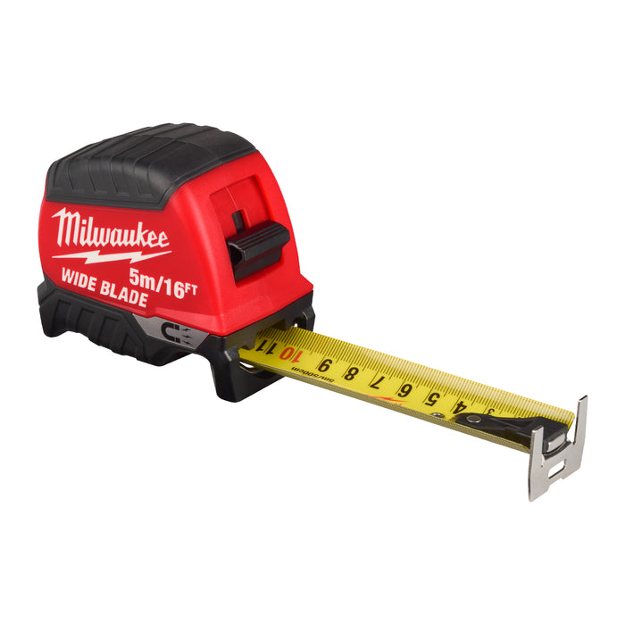 Milwaukee 4932499208 Wide Blade Magnetic (Gen 2) Tape Measure - 5m/16ft