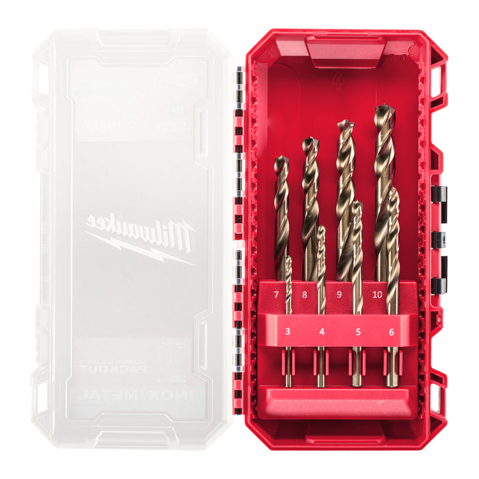 Milwaukee 4932499256 Metal HSS-G Cobalt Drill Bit Set - 8 Piece - westbasedirect.com