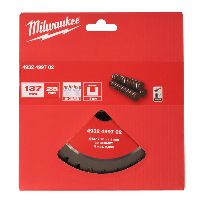 Milwaukee 4932499702 137mm Circular Saw Blade for Rebar Cutter - westbasedirect.com