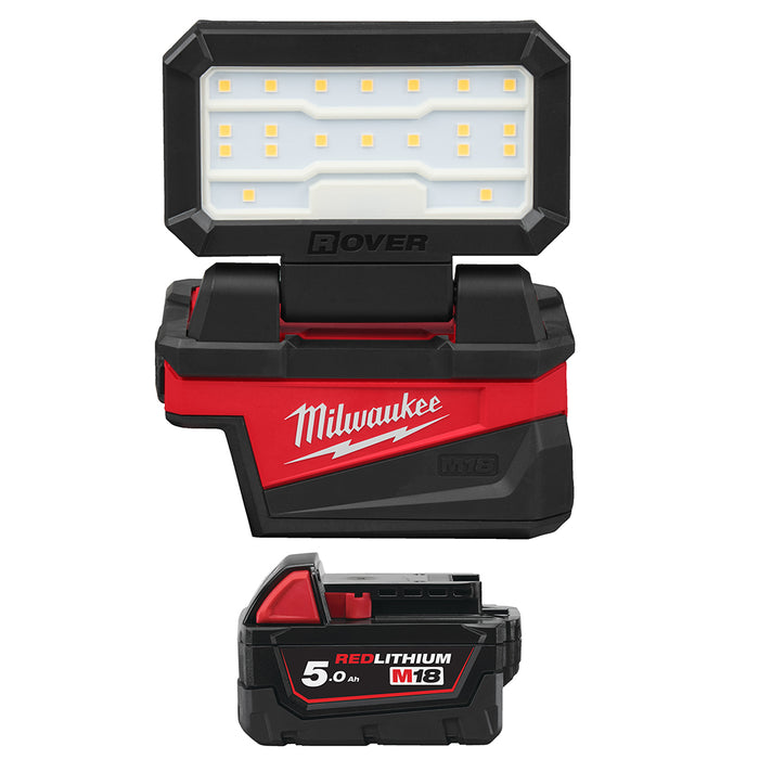 Milwaukee M18ALIS-0+M18B5 Kit - 18V Service Area Light + M18B5 5.0Ah Li-ion Battery