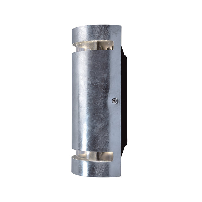 Lutec 5011701461 RAN IP54 GU10 Outdoor Up/Down Wall Light - Galvanised Steel (Lamp Not Included)