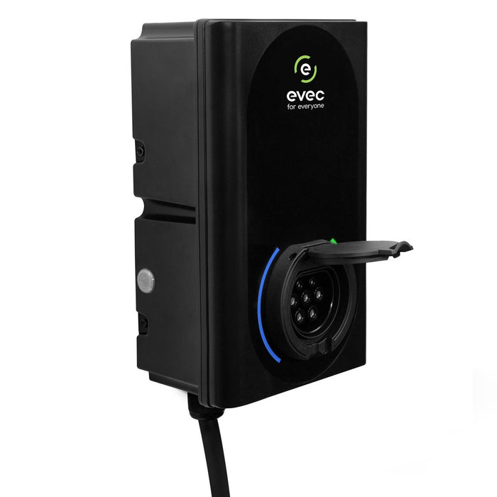 EVEC EDC01 PowerPair Dual Wall Mounted Smart EV Charger 7.4kW Single Phase Universal Socket & Tethered Type 2 - westbasedirect.com