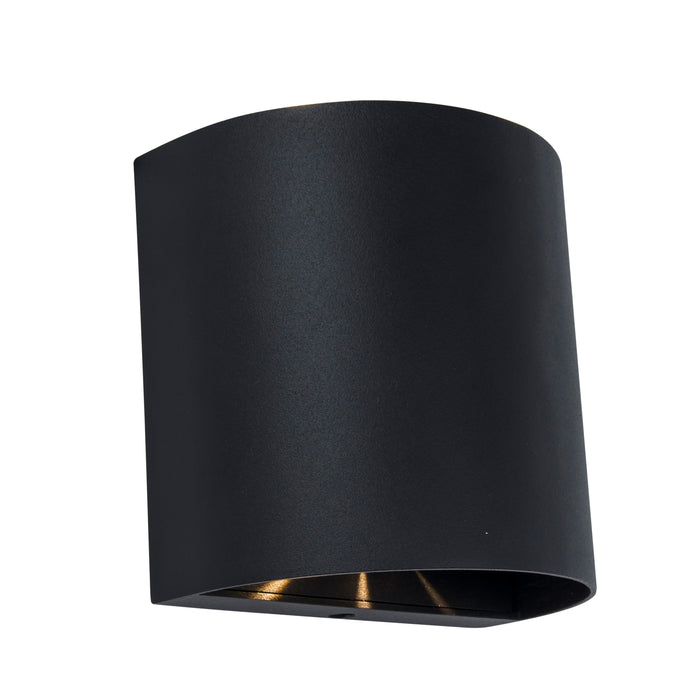 Lutec 5104006012 GEMINI BEAMS 10W IP54 LED Outdoor Up/Down Wall Light 3000K - Matt Black