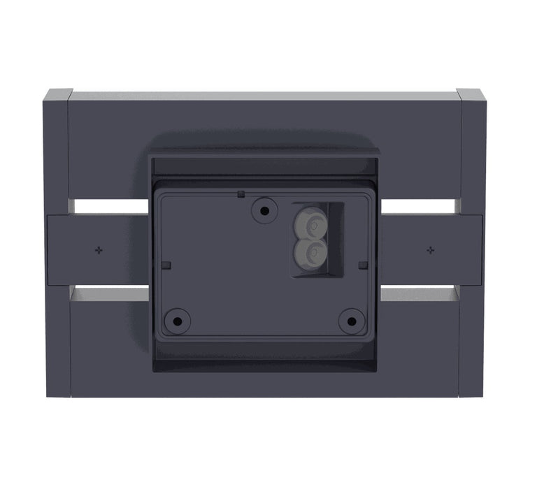 Lutec 5107001118 CONROY 13.5W IP44 LED Outdoor Wall Light c/w Rotating Heads 3000K - Dark Grey