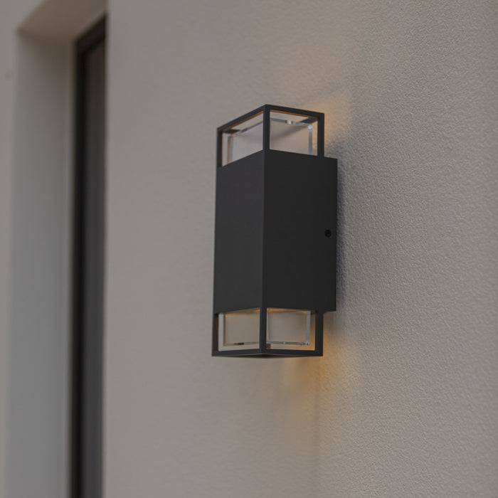 Lutec 5107101118 RIDGE IP54 GU10 Outdoor Up/Down Wall Light - Anthracite Grey (Lamp Not Included)
