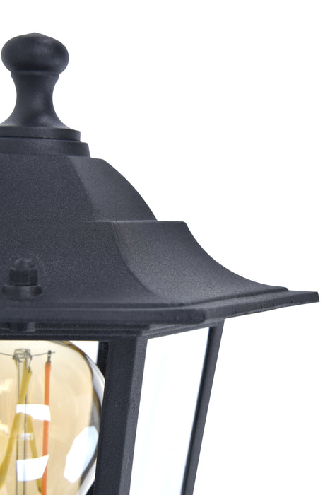 Lutec 5112102012 CORNICHE IP44 E27 Outdoor Wall Lantern Light - Black (Lamp Not Included)