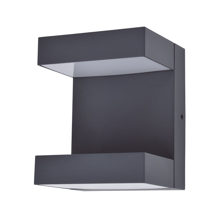 Lutec 5116303118 TWISTO 13W IP65 LED Outdoor Wall Light 3000K/4000K - Dark Grey