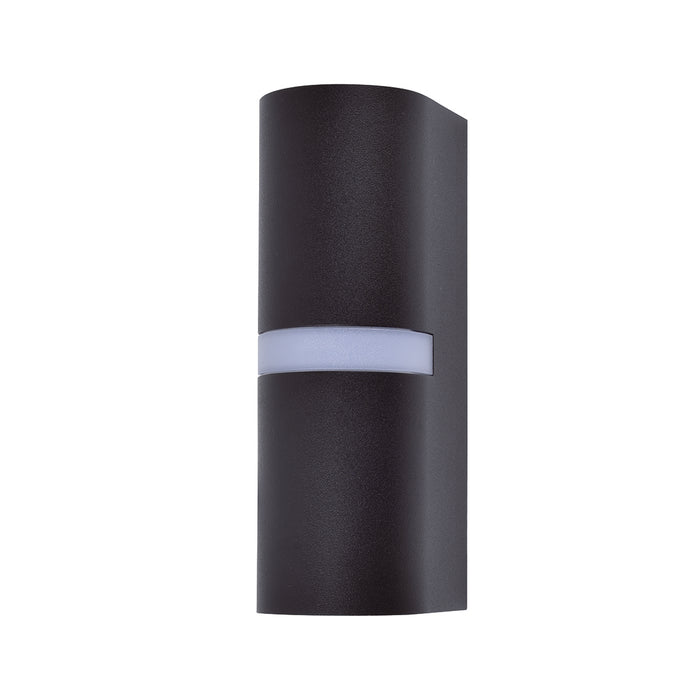Lutec 5117201012 MIKA IP54 GU10 Outdoor Up/Down Wall Light - Matt Black (Lamp Not Included)