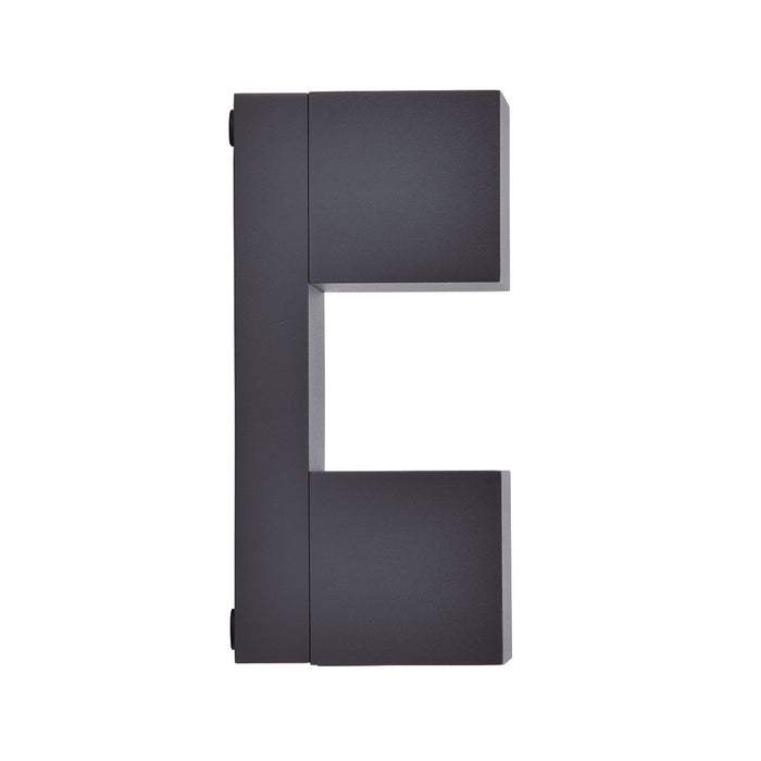 Lutec 5117401118 FARI 10W IP54 LED Outdoor Wall Light 3000K c/w Adjustable Heads - Dark Grey