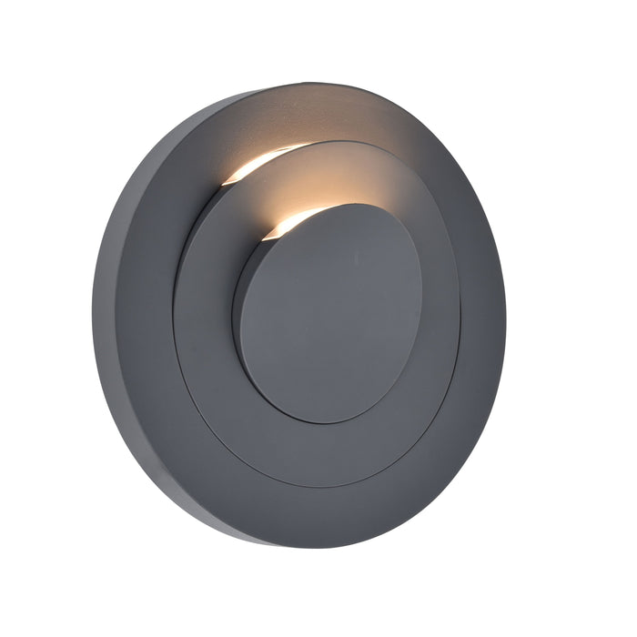 Lutec 5137701118 MOOV 7.8W IP54 LED Outdoor Wall Light 3000K - Dark Grey