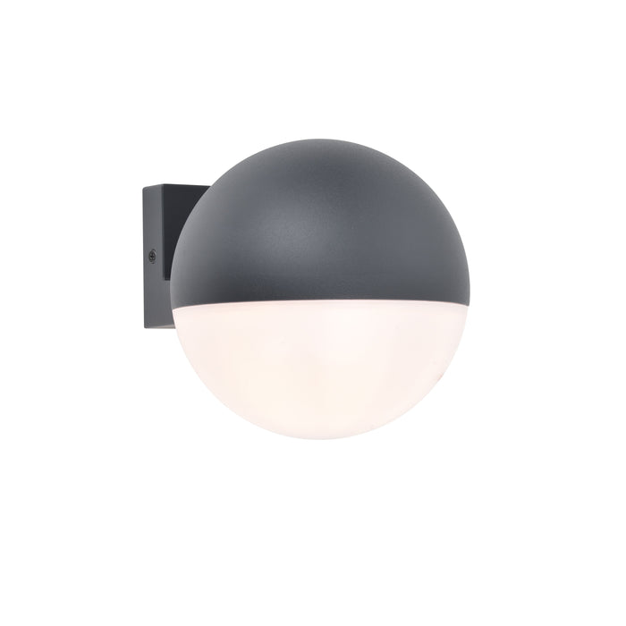 Lutec 5138001118 LOOMA IP54 E27 Outdoor Wall Light - Dark Grey (Lamp Not Included)