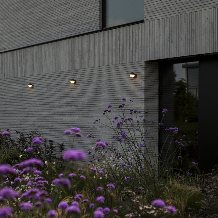 Lutec 5138002118 LOOMA 7.8W IP54 LED Outdoor Wall Light 3000K - Dark Grey