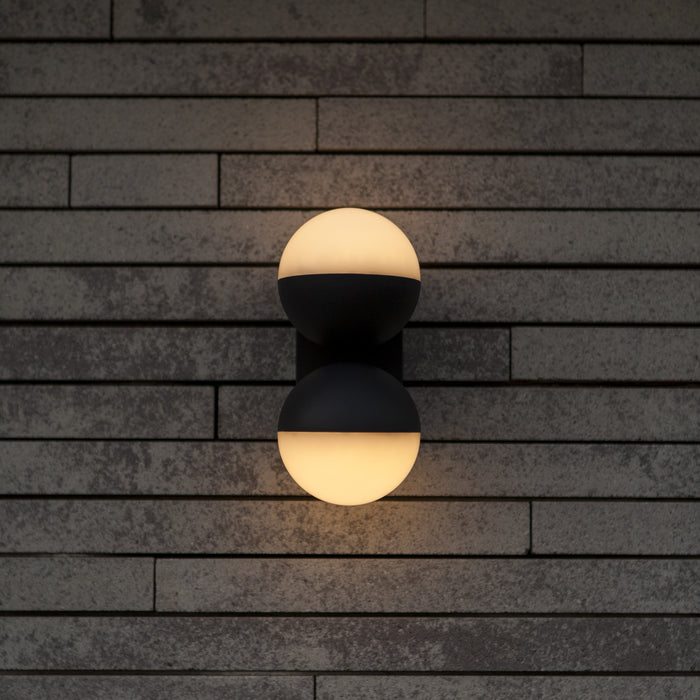Lutec 5138003118 LOOMA 15.6W IP54 LED Outdoor Adjustable Wall Light 3000K - Dark Grey