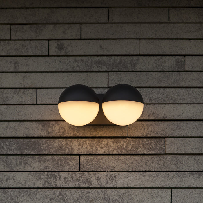 Lutec 5138003118 LOOMA 15.6W IP54 LED Outdoor Adjustable Wall Light 3000K - Dark Grey