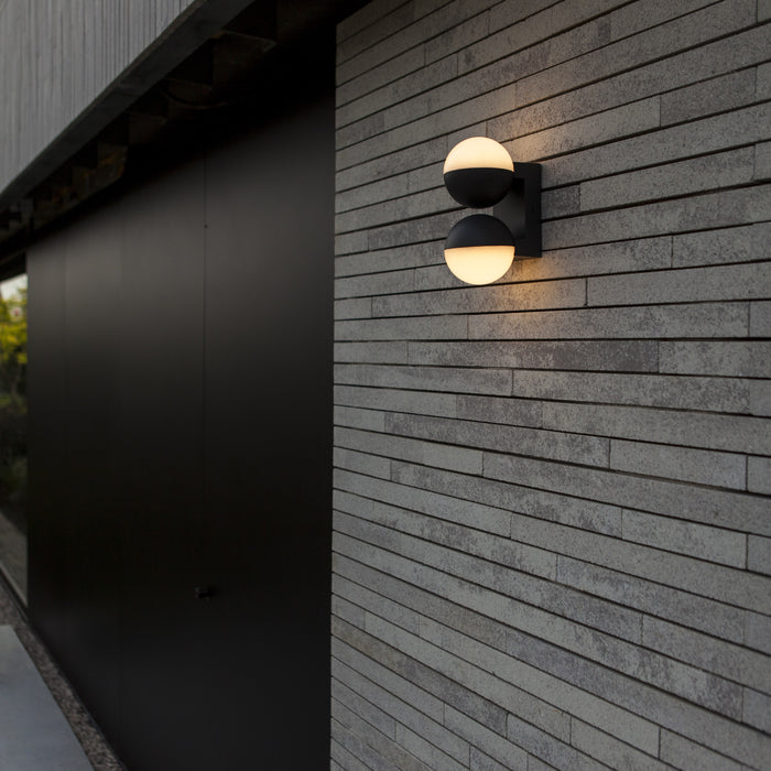 Lutec 5138003118 LOOMA 15.6W IP54 LED Outdoor Adjustable Wall Light 3000K - Dark Grey