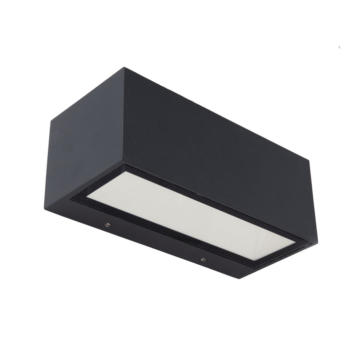 Lutec 5189101118 GEMINI 21W IP54 LED Outdoor Wall Light 4000K - Dark Grey