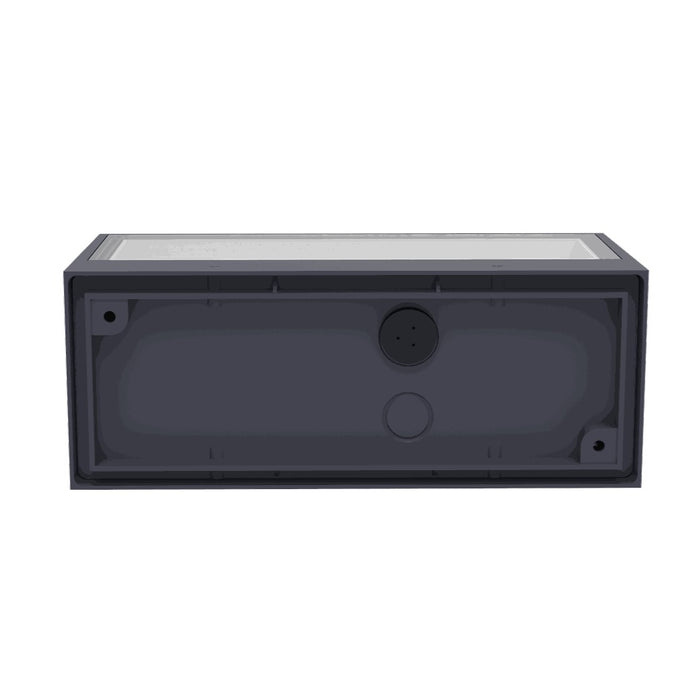 Lutec 5189101118 GEMINI 21W IP54 LED Outdoor Wall Light 4000K - Dark Grey