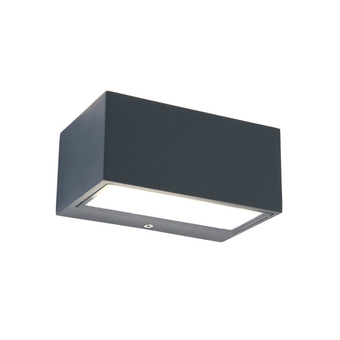 Lutec 5189102118 GEMINI 10.5W IP54 LED Outdoor Wall Light 4000K - Dark Grey