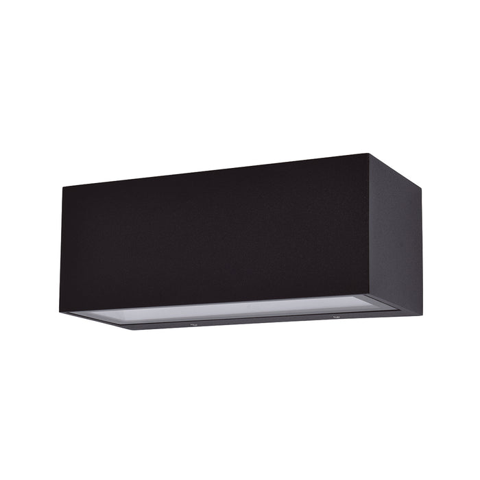 Lutec 5189112012 GEMINI 15W IP54 LED Outdoor Up/Down Wall Light 3000K - Matt Black