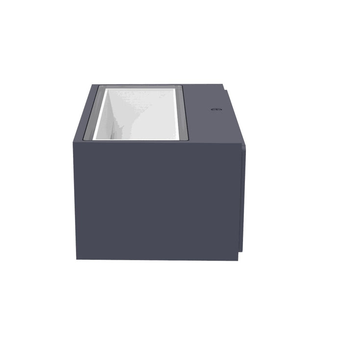 Lutec 5189113118 GEMINI 10.5W IP54 LED Outdoor Wall Light 3000K - Dark Grey