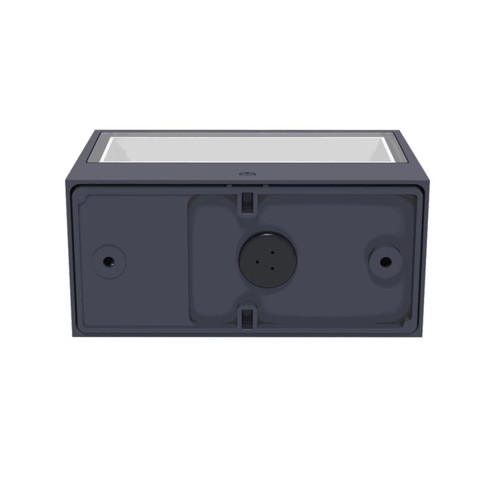 Lutec 5189113118 GEMINI 10.5W IP54 LED Outdoor Wall Light 3000K - Dark Grey