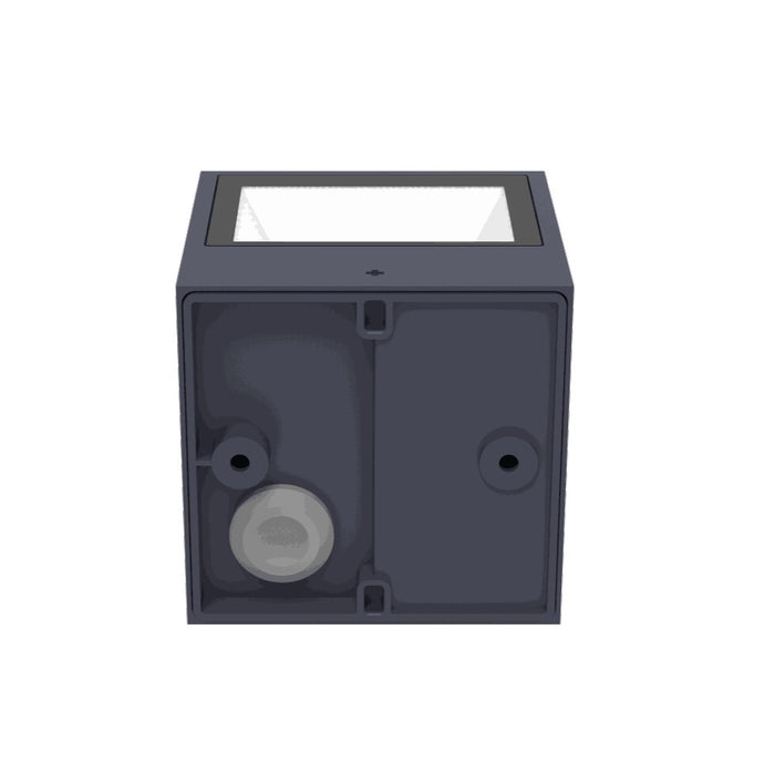 Lutec 5189114118 GEMINI 9W IP54 LED Outdoor Wall Light 4000K - Dark Grey