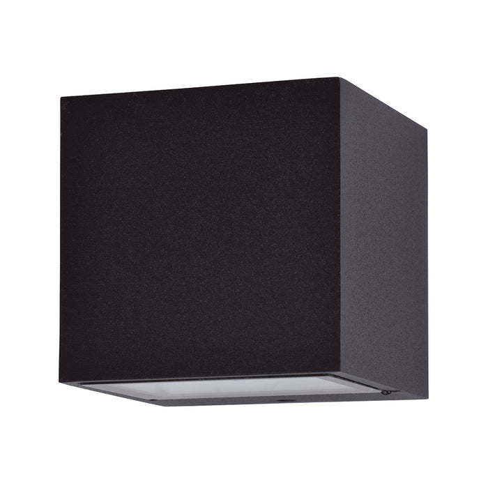 Lutec 5189125012 GEMINI 9W IP54 LED Outdoor Square Wall Light 3000K - Matt Black