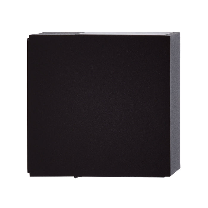 Lutec 5189125012 GEMINI 9W IP54 LED Outdoor Square Wall Light 3000K - Matt Black