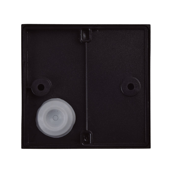 Lutec 5189125012 GEMINI 9W IP54 LED Outdoor Square Wall Light 3000K - Matt Black
