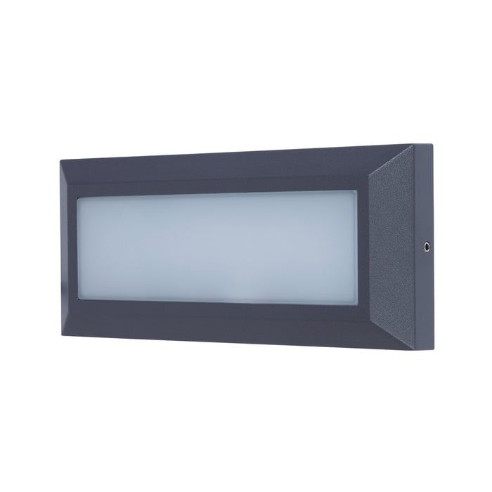 Lutec 5191601118 HELENA 10.2W IP54 LED Surface Mounted Brick Light 4000K - Dark Grey
