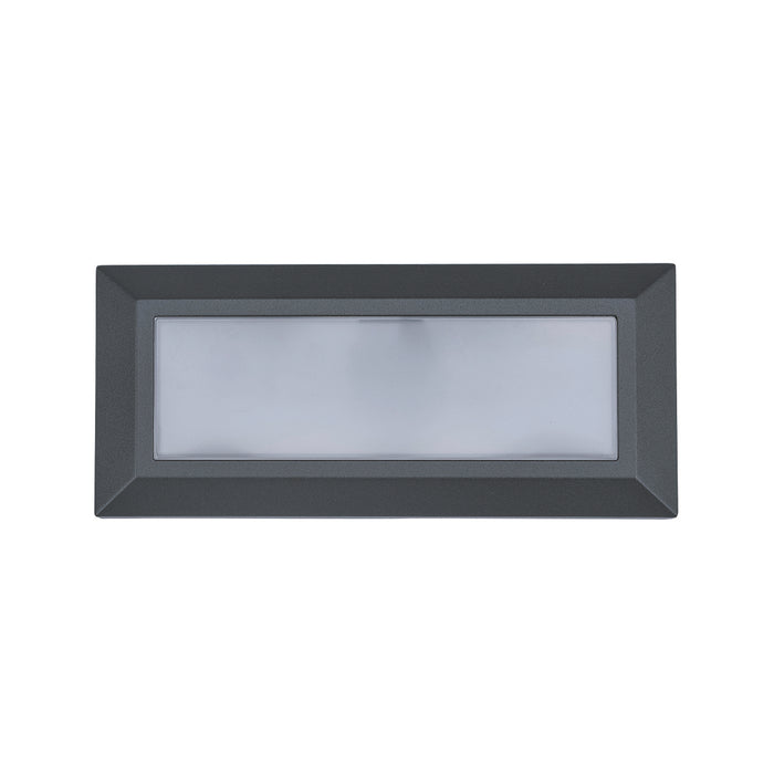 Lutec 5191601118 HELENA 10.2W IP54 LED Surface Mounted Brick Light 4000K - Dark Grey