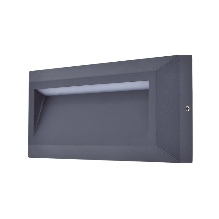 Lutec 5191602118 HELENA 14W IP54 LED Surface Mounted Brick Light 4000K - Dark Grey