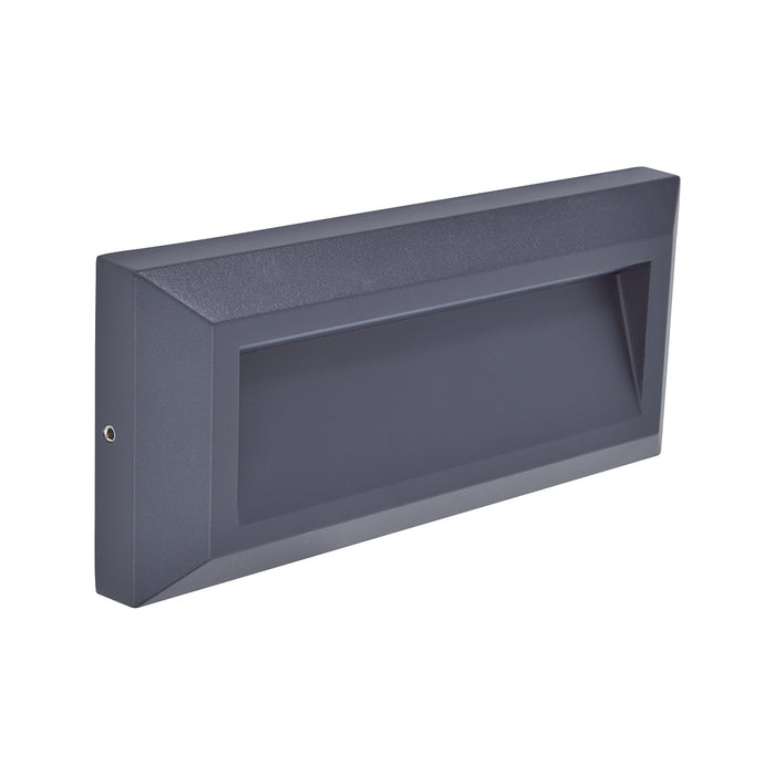 Lutec 5191602118 HELENA 14W IP54 LED Surface Mounted Brick Light 4000K - Dark Grey