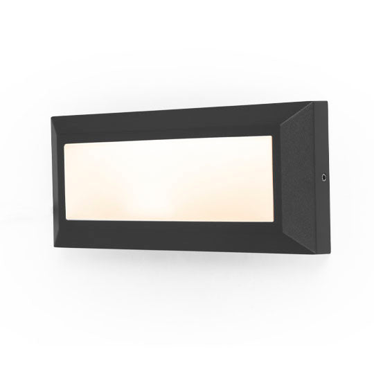 Lutec 5191605012 HELENA 11W IP54 LED Surface Mounted Brick Light 3000K - Matt Black