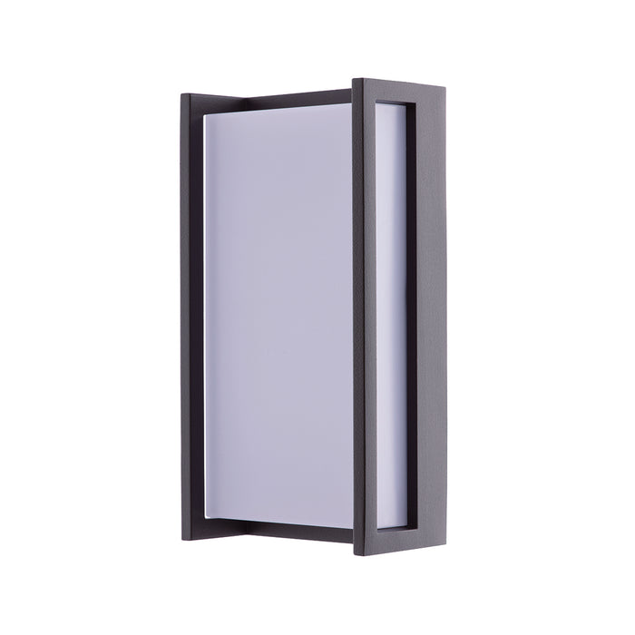 Lutec 5193001118 QUBO 15W IP54 LED Outdoor Wall Light 3000K - Dark Grey