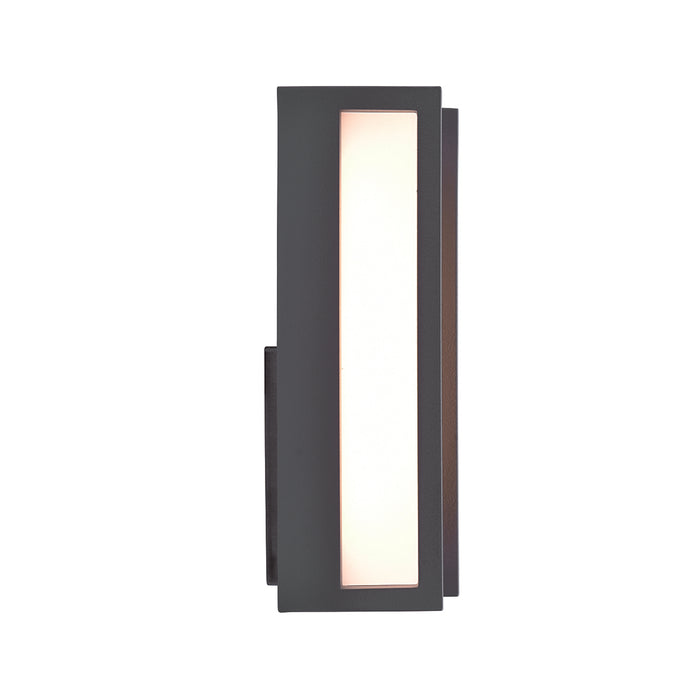 Lutec 5193001118 QUBO 15W IP54 LED Outdoor Wall Light 3000K - Dark Grey