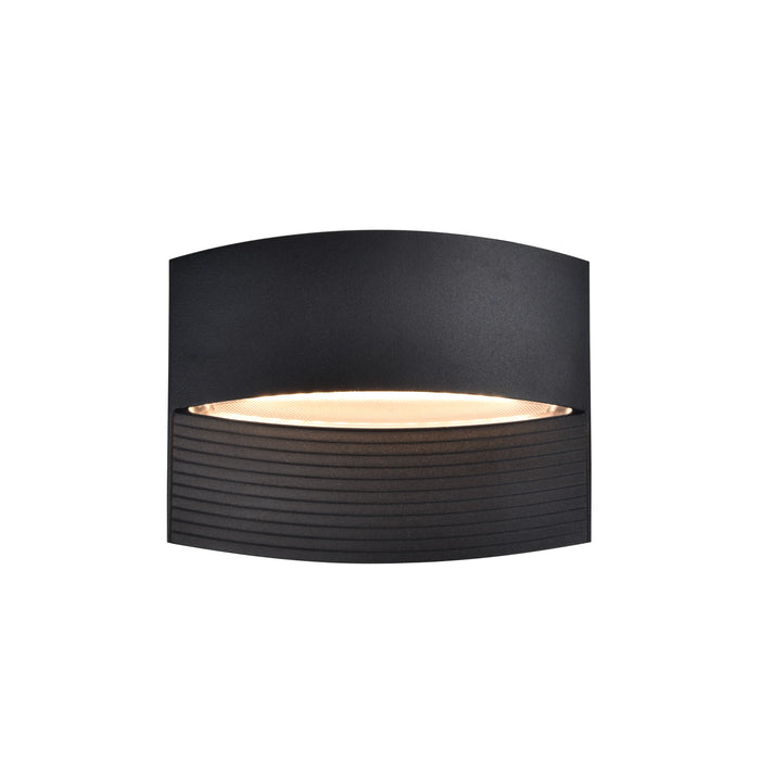 Lutec 5193201012 LOTUS 8.5W IP54 LED Outdoor Wall Light 3000K - Matt Black