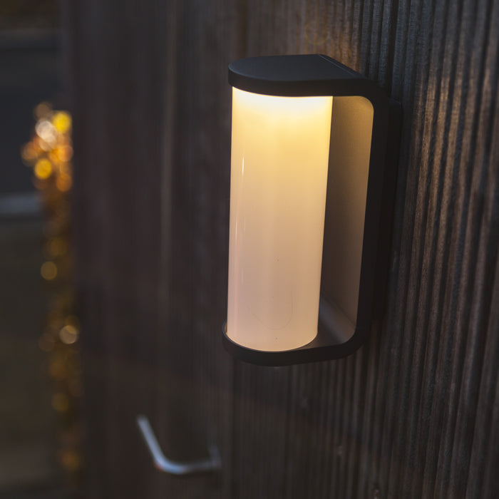 Lutec 5193602118 ADALYN 10.2W IP44 LED Outdoor Wall Light 3000K - Dark Grey